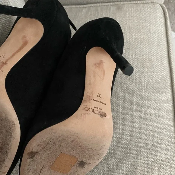 Jimmy choo blaize black suede booties